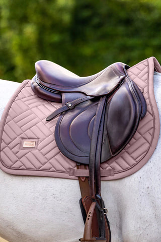 Equestrian Stockholm Jump Saddle Pad Modern Midsummer Blush
