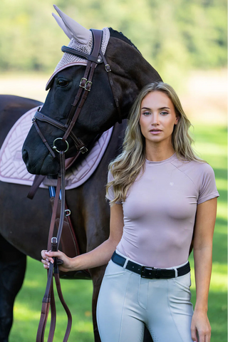 Equestrian Stockholm Ladies Dynamic Short Sleeved Baselayer Midsummer Blush