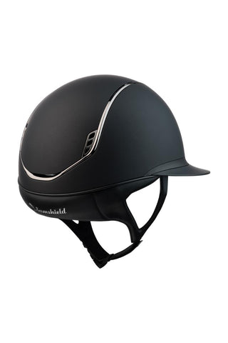 Samshield Miss Shield 2.0 Shadow Matt Helmet Black with 5 Crystals