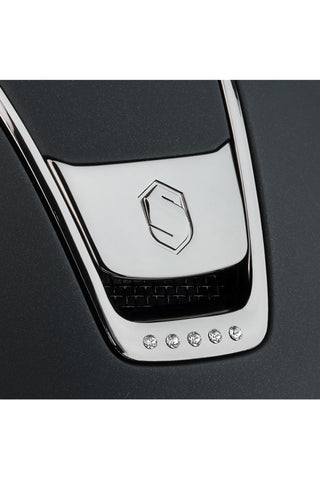 Samshield Miss Shield 2.0 Shadow Matt Helmet Black with 5 Crystals