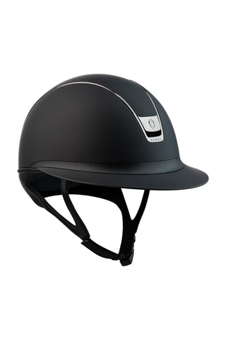 Samshield Miss Shield 2.0 Shadow Matt Helmet Black with 5 Crystals