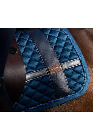 Equestrian Stockholm Dressage Saddle Pad Monaco Blue No Boundaries COB