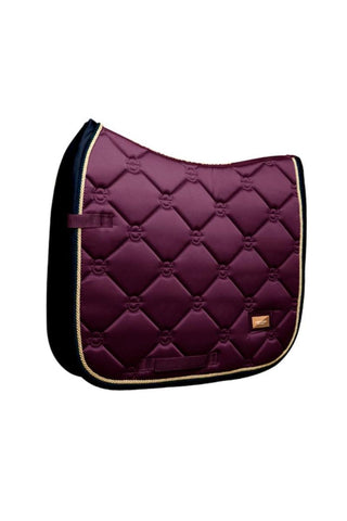 Equestrian Stockholm Dressage Saddle Pad Purple Gold COB
