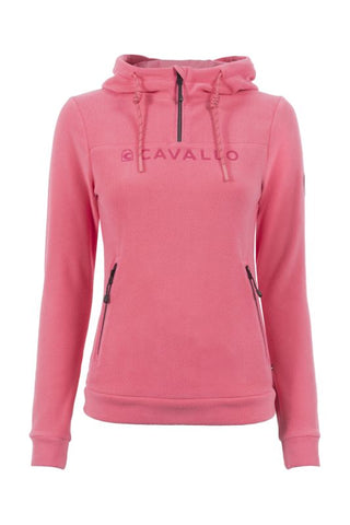 Cavallo Riga Ladies Microfleece Quarter Zip Hoodie