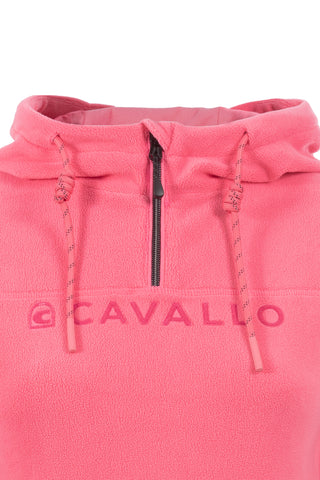 Cavallo Riga Ladies Microfleece Quarter Zip Hoodie