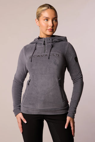 Cavallo Riga Ladies Microfleece Quarter Zip Hoodie