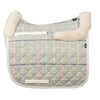 Mattes Limited Edition Dressage Saddle Pad Square Senegal Check Grey with Fleece PRE ORDER