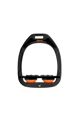 Flex-On Green Composite Inclined Ultra Grip Stirrups BLACK/BLACK/ORANGE