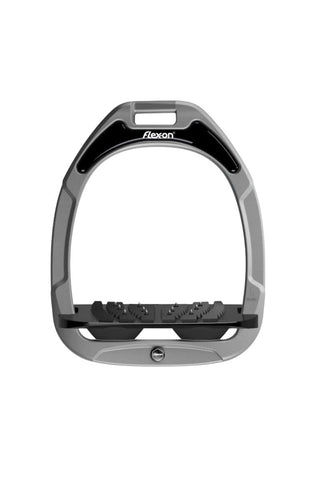 Flex-On Green Composite Inclined Ultra Grip Stirrups Light GREY/BLACK/BLACK