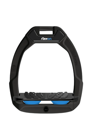 Flex-On SAFE ON Stirrups Inclined Ultra Grip BLACK/BLACK/LIGHT BLUE