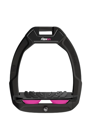 Flex-On Safe-On Safety Stirrups Inclined Ultra Grip BLACK/BLACK/PINK