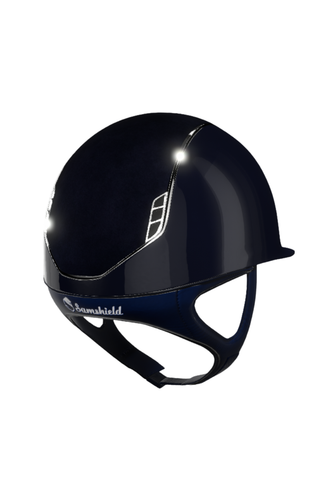 Samshield Shadow Glossy 2.0 Helmet Alcantara Top Navy
