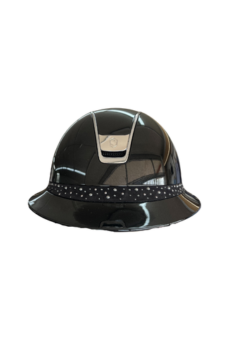 Samshield Miss Shield 2.0 Shadow Glossy Helmet Night Pearl Frontal Band Black