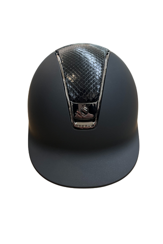 Samshield Shadow Matt 2.0 Helmet Python Top and 5 Crystals Black