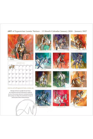 Art Of Equestrian 2026 Calendar