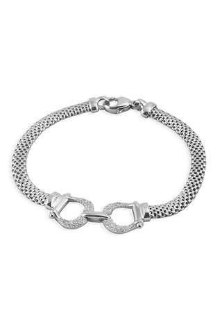 Kelly Herd Bit Bracelet with Crystals