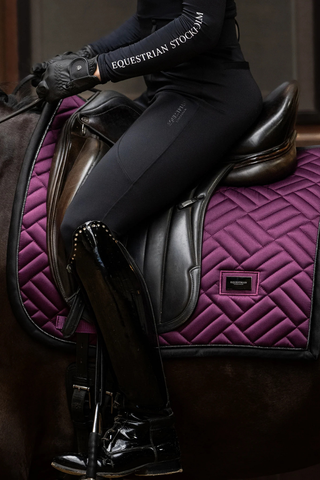 Equestrian Stockholm Dressage Saddle Pad Modern Purple Night
