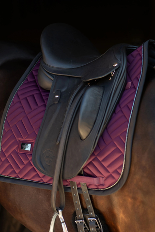 Equestrian Stockholm Dressage Saddle Pad Modern Purple Night