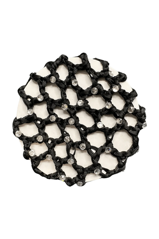 Hamag Crocheted Hair Bun Net with Diamantes