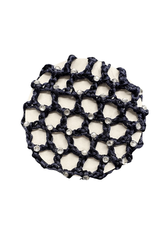 Hamag Crocheted Hair Bun Net with Diamantes
