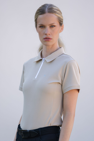 Equestrian Stockholm Ladies Zip Polo Shirt
