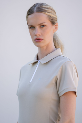 Equestrian Stockholm Ladies Zip Polo Shirt