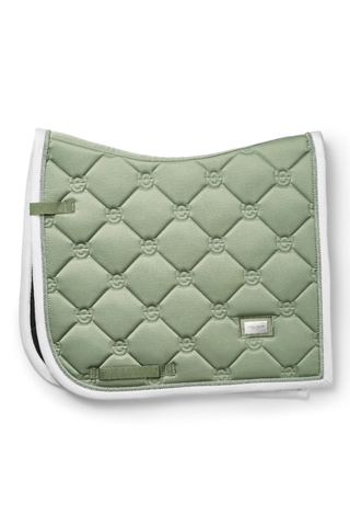 Equestrian Stockholm Dressage Saddle Pad Pistachio White