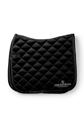Equestrian Stockholm Dressage Saddle Pad Line Black