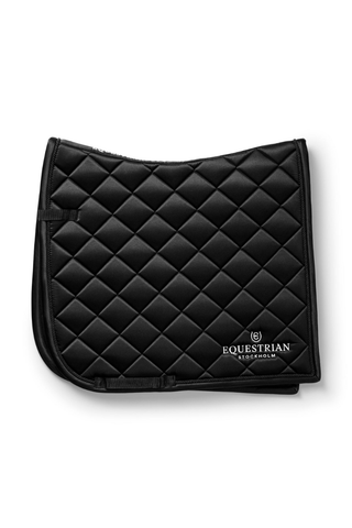 Equestrian Stockholm Dressage Saddle Pad Line Black