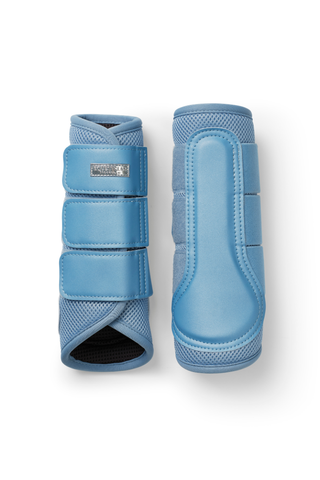 Equestrian Stockholm Mesh Brushing Boots Midsummer Blue
