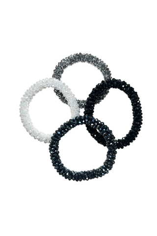 Boutique Equines Glamour Scrunchie WHITE