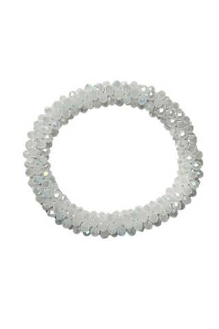 Boutique Equines Glamour Scrunchie WHITE