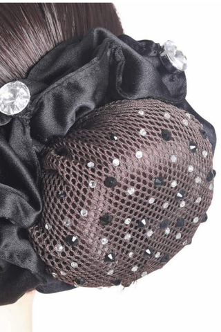 Boutique Equines Clarissa Hair Net with Black Crystals