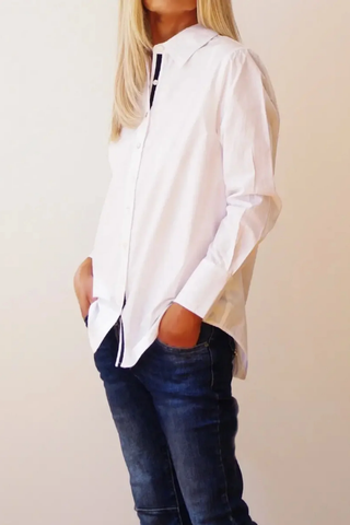 Who's Charlie Riley Classic Cut Cotton Poplin Shirt