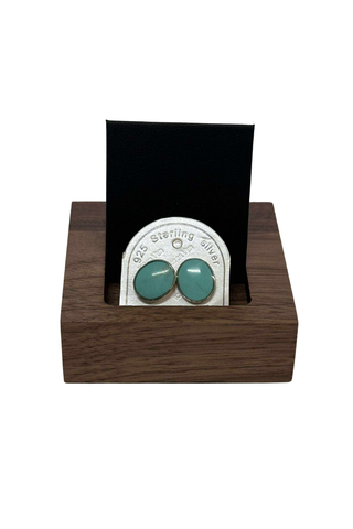 Bella Donna Signature Silver Oval Stud Earrings