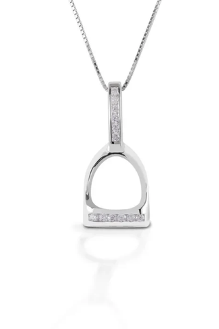 Kelly Herd Stirrup Necklace Sterling Silver