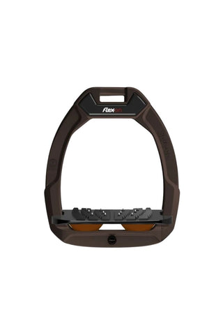 Flex On SAFE-ON Stirrups Inclined Ultra Grip BROWN/BLACK/BROWN