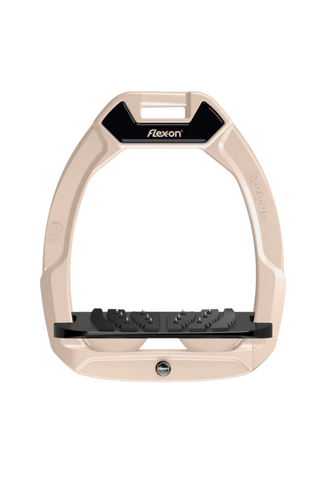 Flex-On SAFE ON Safety Stirrups Inclined Ultra Grip MILKSHAKE/BLACK/MILKSHAKE