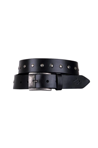 Curved Handmade Leather Rivet Belt