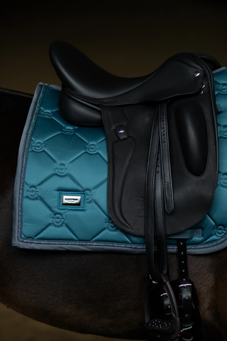 Equestrian Stockholm Dressage Saddle Pad Teal