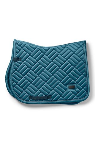 Equestrian Stockholm JUMP Saddle Pad Modern Teal Blue