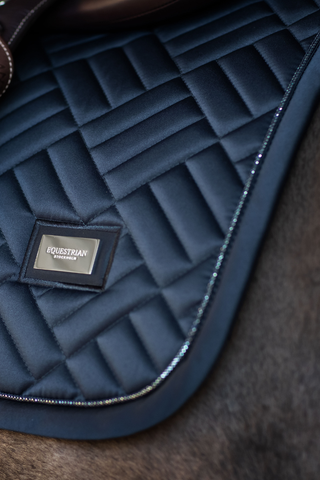 Equestrian Stockholm JUMP Saddle Pad Modern Midnight Blue
