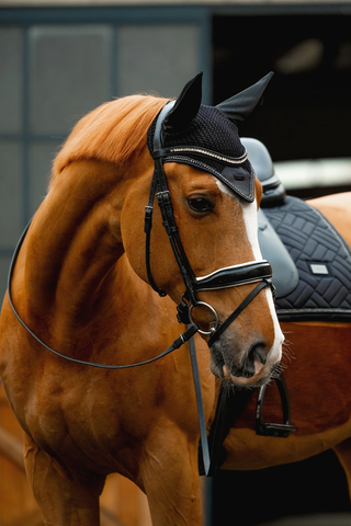 Equestrian Stockholm Ear Bonnet Modern Crystal