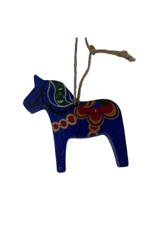 Dala Wooden Horse Ornament