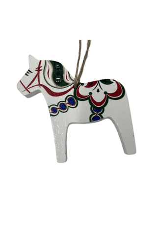 Dala Wooden Horse Ornament