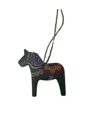 Dala Wooden Horse Ornament