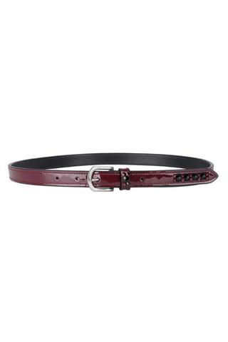 Brands of Q Chianti Patent Leather Belt with Crystals
