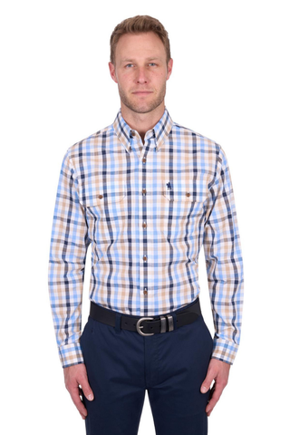 Thomas Cook mens Jesse Check 2 Pocket Long Sleeve Shirt