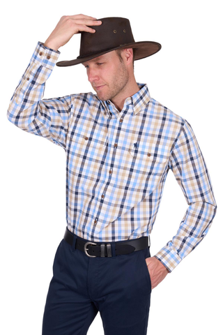 Thomas Cook mens Jesse Check 2 Pocket Long Sleeve Shirt