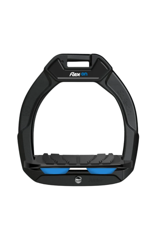 Flex-On SAFE ON JUNIOR Safety Stirrups BLACK-BLACK-LIGHT BLUE